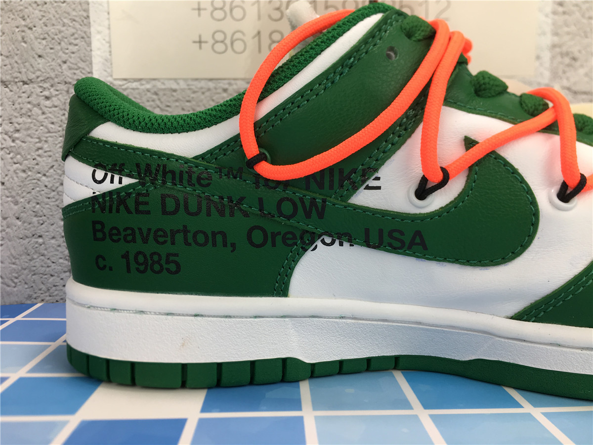 OFF-WHITE x Dunk Low Pine Green CT0856-100